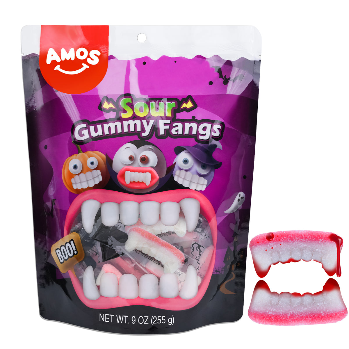 Halloween Candy - Amos Gummi Teeth Candy Vampire Teeth