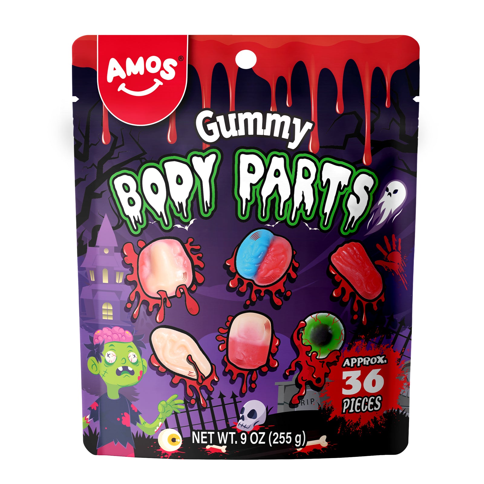 Halloween Candy - Amos Halloween Candy Body Parts Gummies