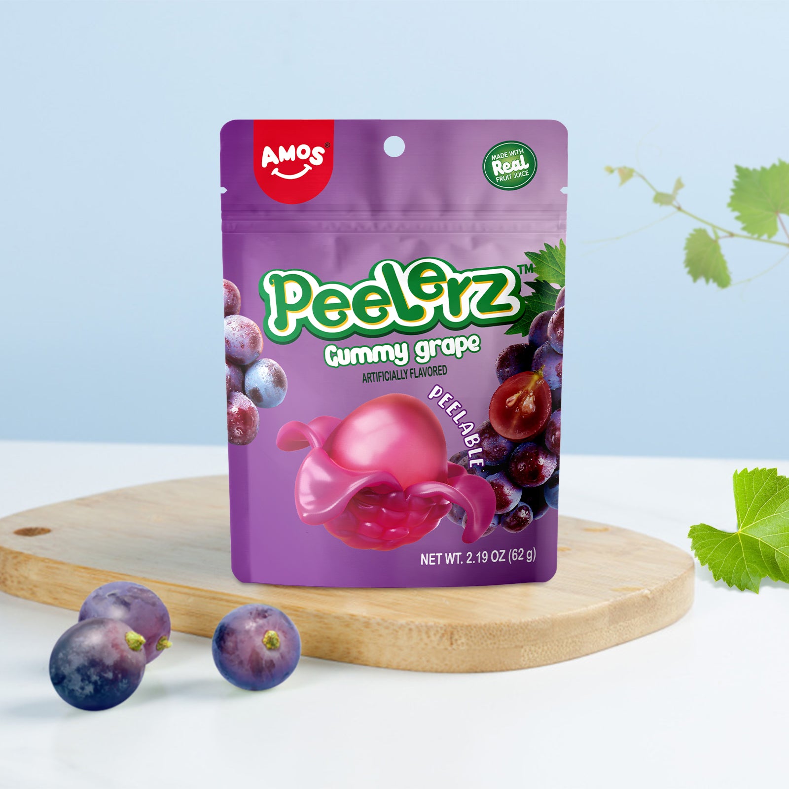 Peelerz Gummy - Peelable Grape Gummy - 62g/bag