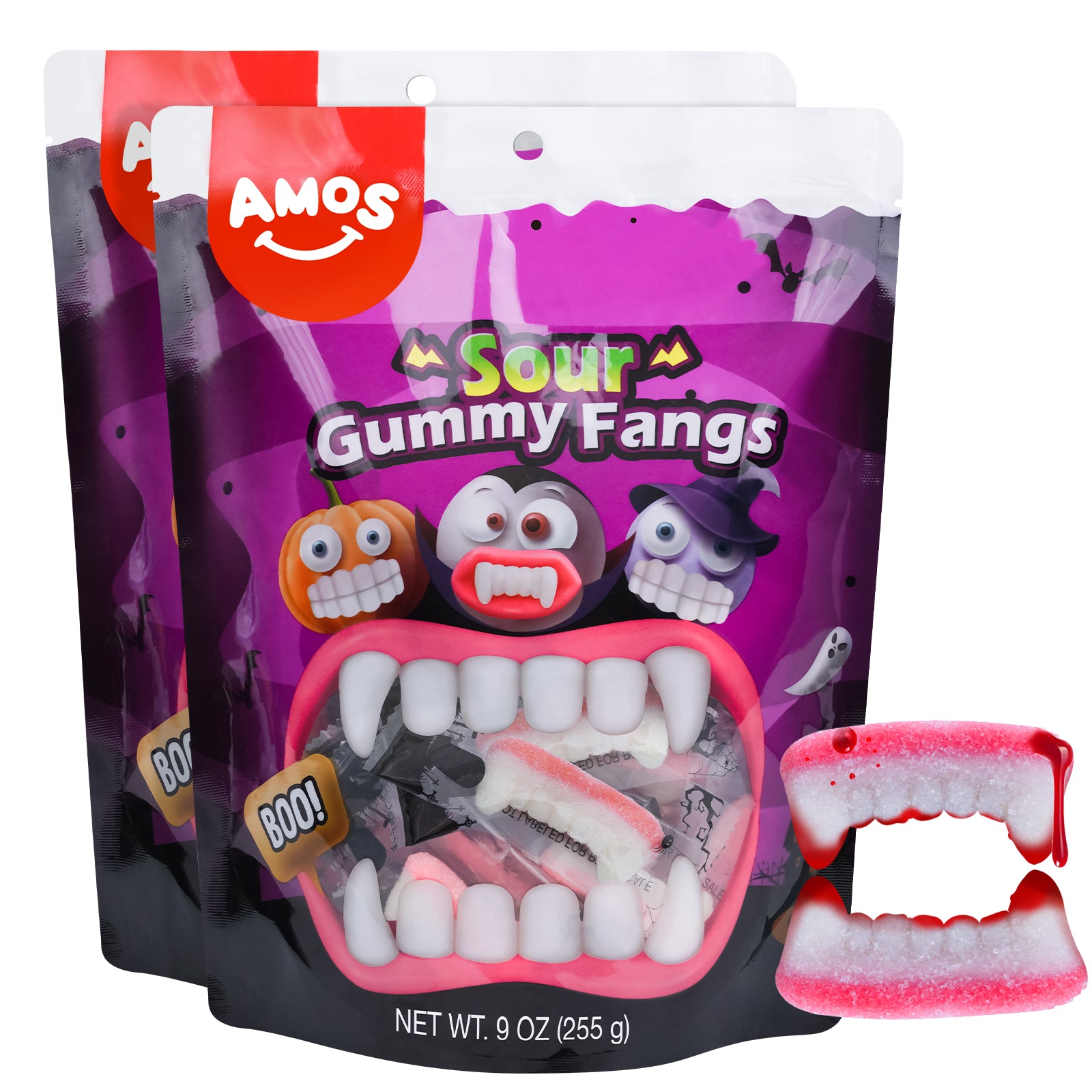 Halloween Candy - Amos Gummi Teeth Candy Vampire Teeth