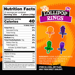 Halloween Candy -AMOS Lollipop Finger Rings