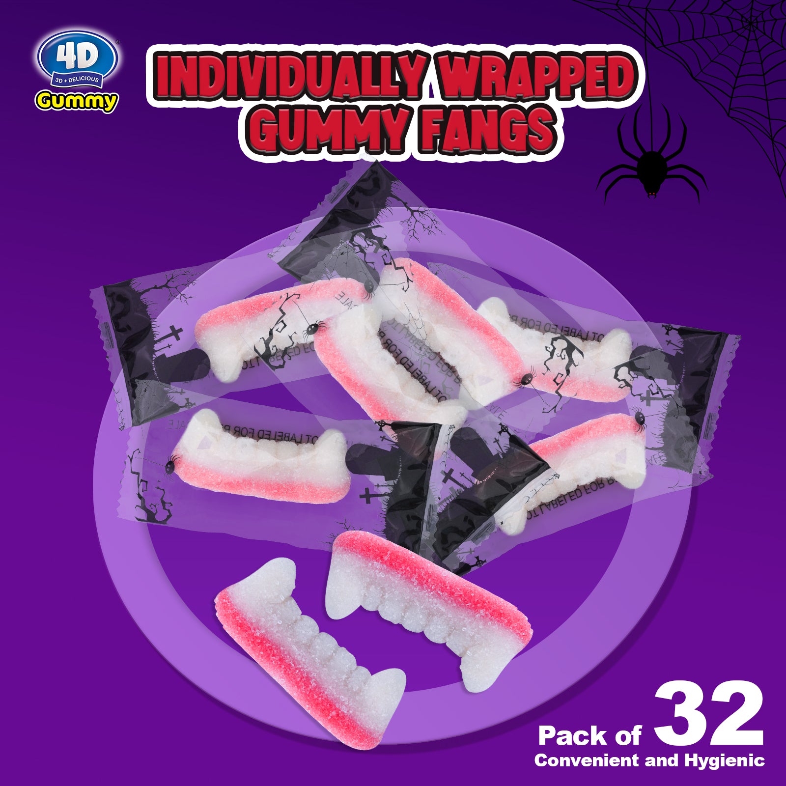 Halloween Candy - Amos Gummi Teeth Candy Vampire Teeth