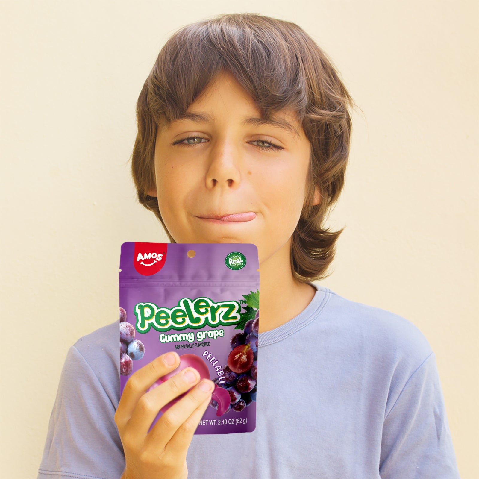 Peelerz Gummy - Peelable Grape Gummy - 62g/bag