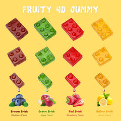 4D Block Gummy - Creative Edible Blocks for Kids 72g