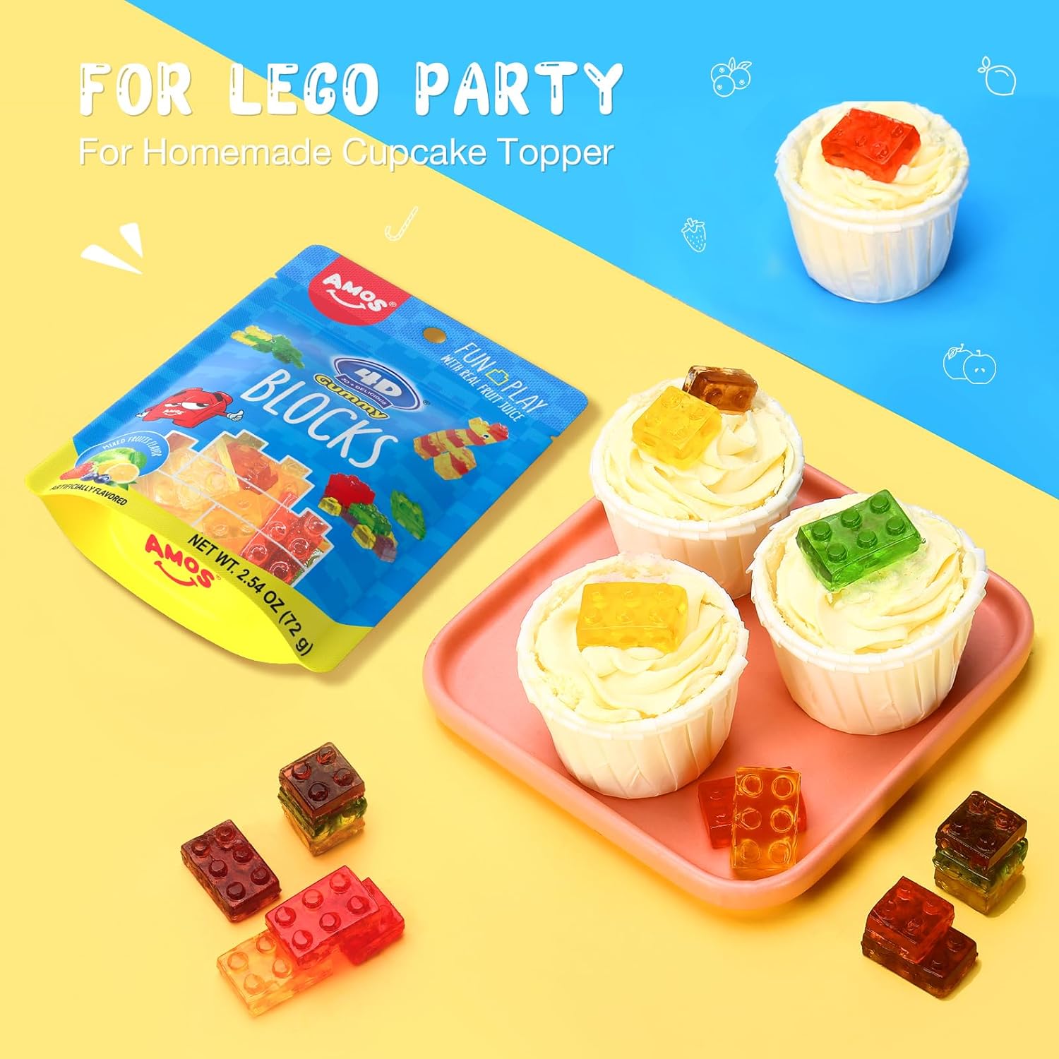 4D Block Gummy - Creative Edible Blocks for Kids 72g