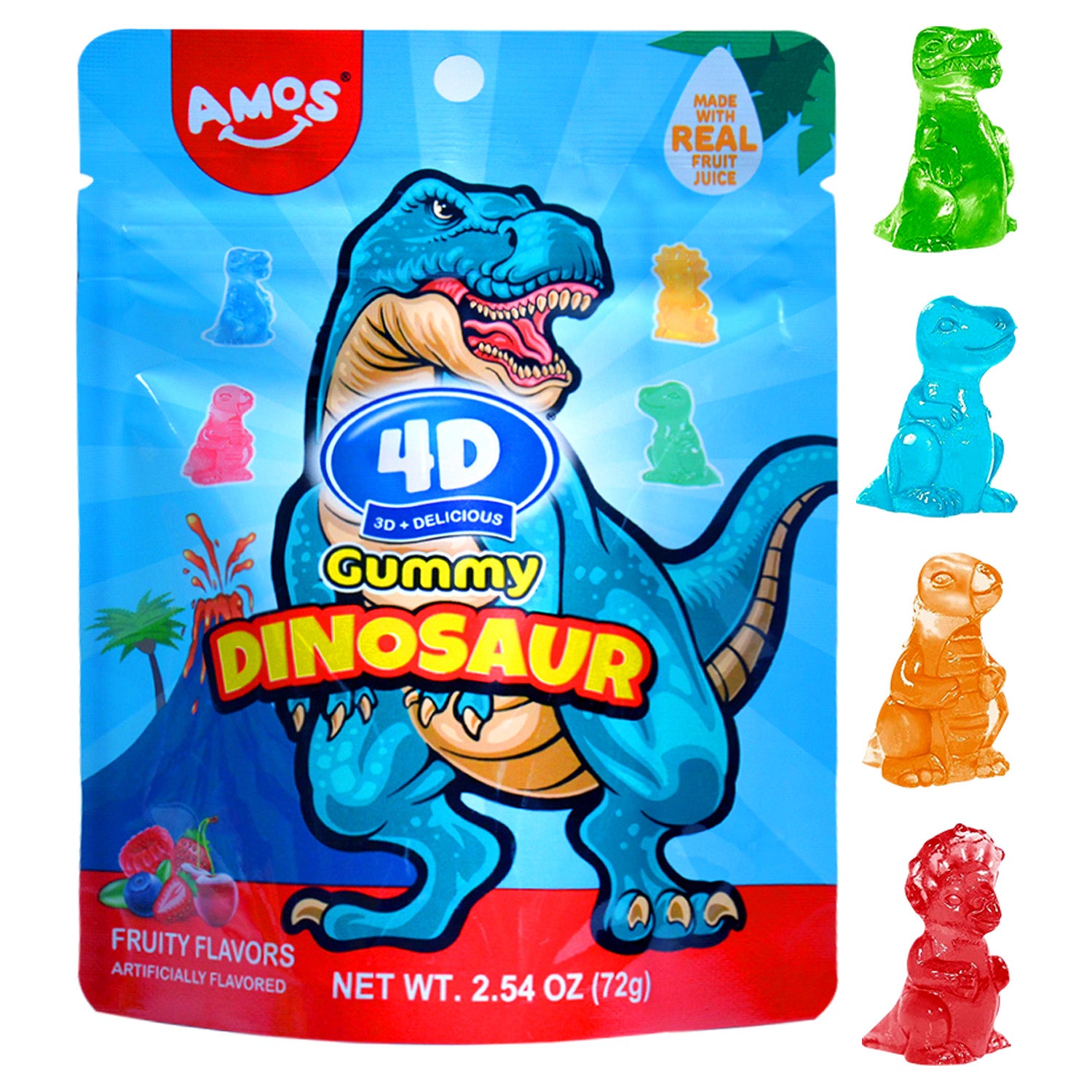 4D Dinosaur Gummy - Dino Treats for Kids