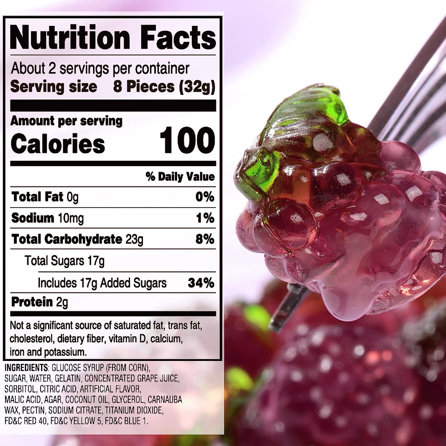 4D Fruit Gummy - Grape Burst Juice Filled