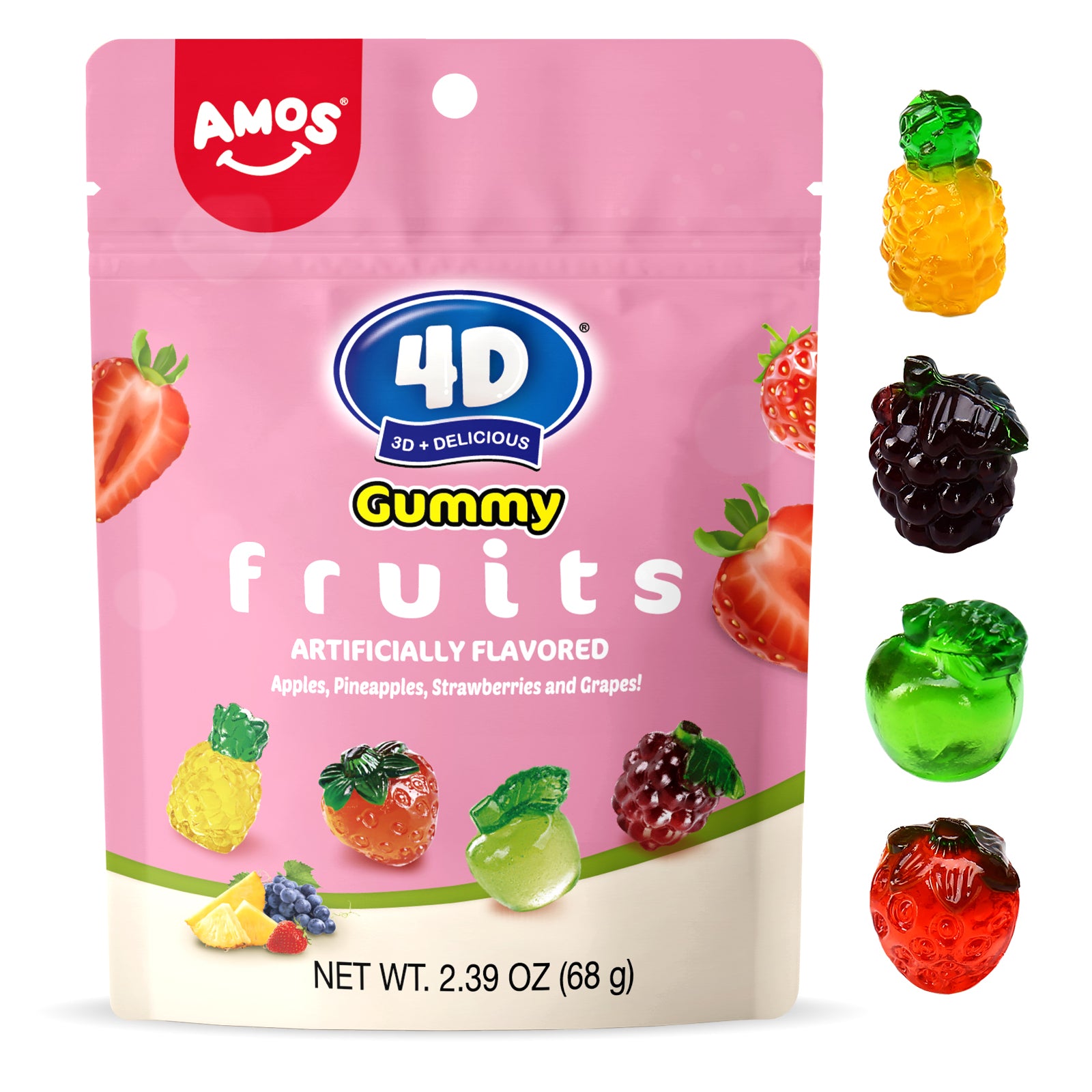 4D Fruit Gummy - Mixed Fruits