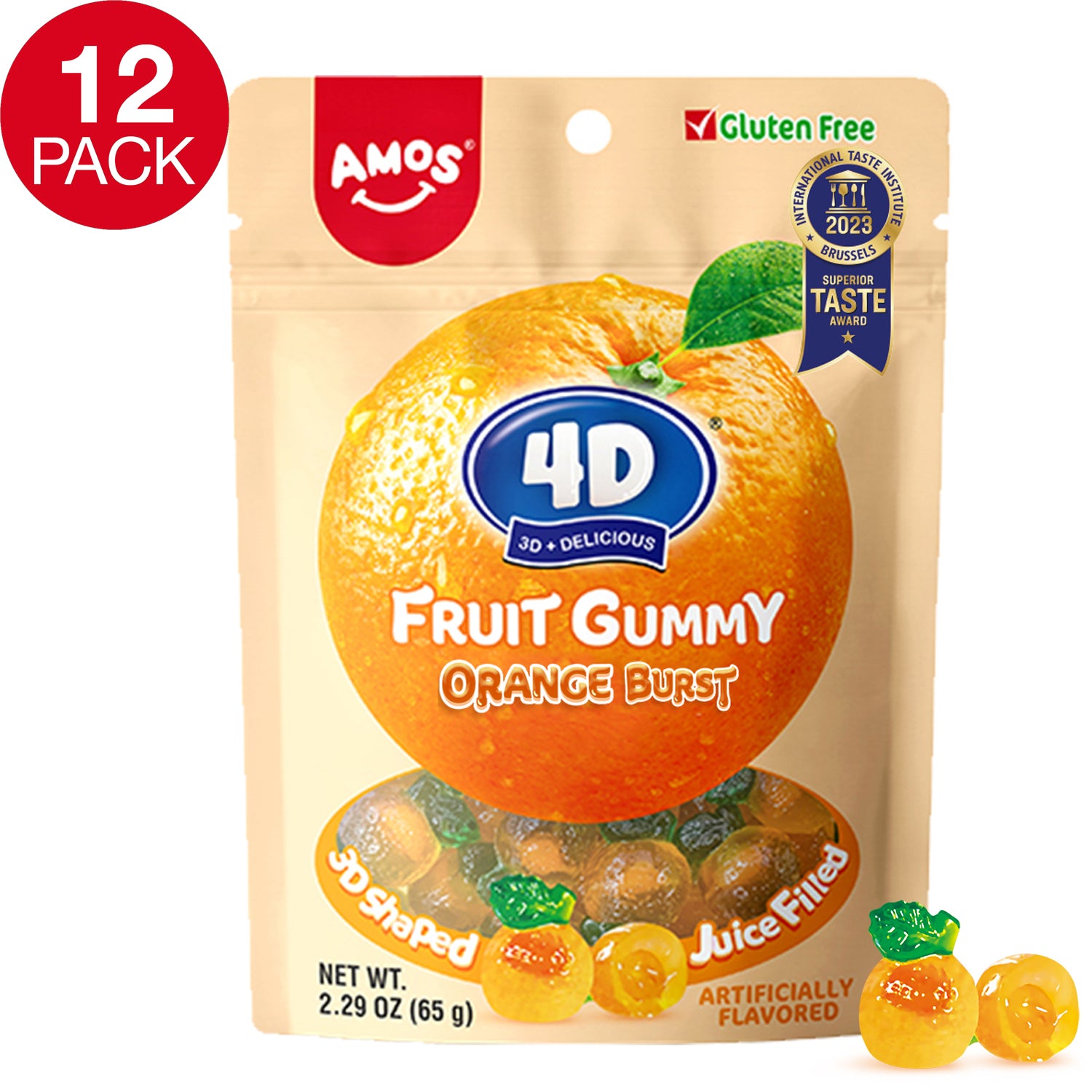 4D Fruit Gummy - Orange Burst Juice Filled