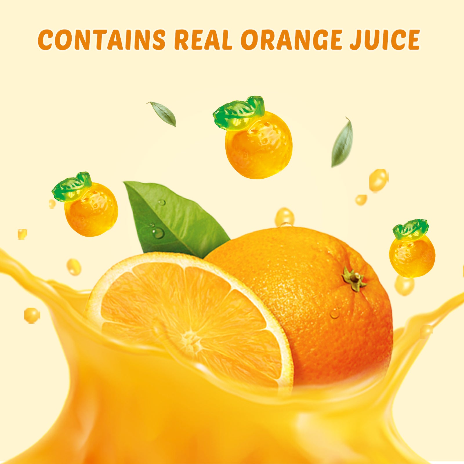 4D Fruit Gummy - Orange Burst Juice Filled