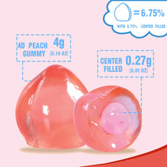 4D Fruit Gummy - Peach Burst Juice Filled