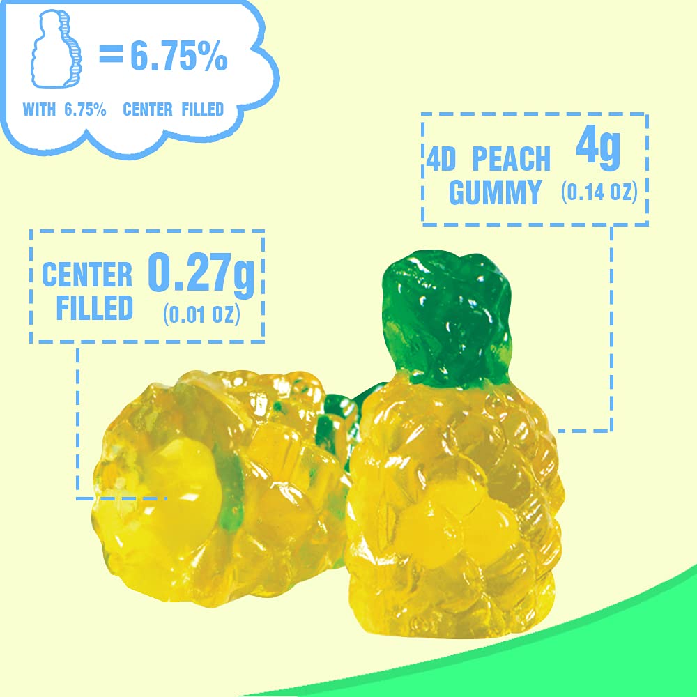 4D Fruit Gummy - Pineapple Burst Juice Filled