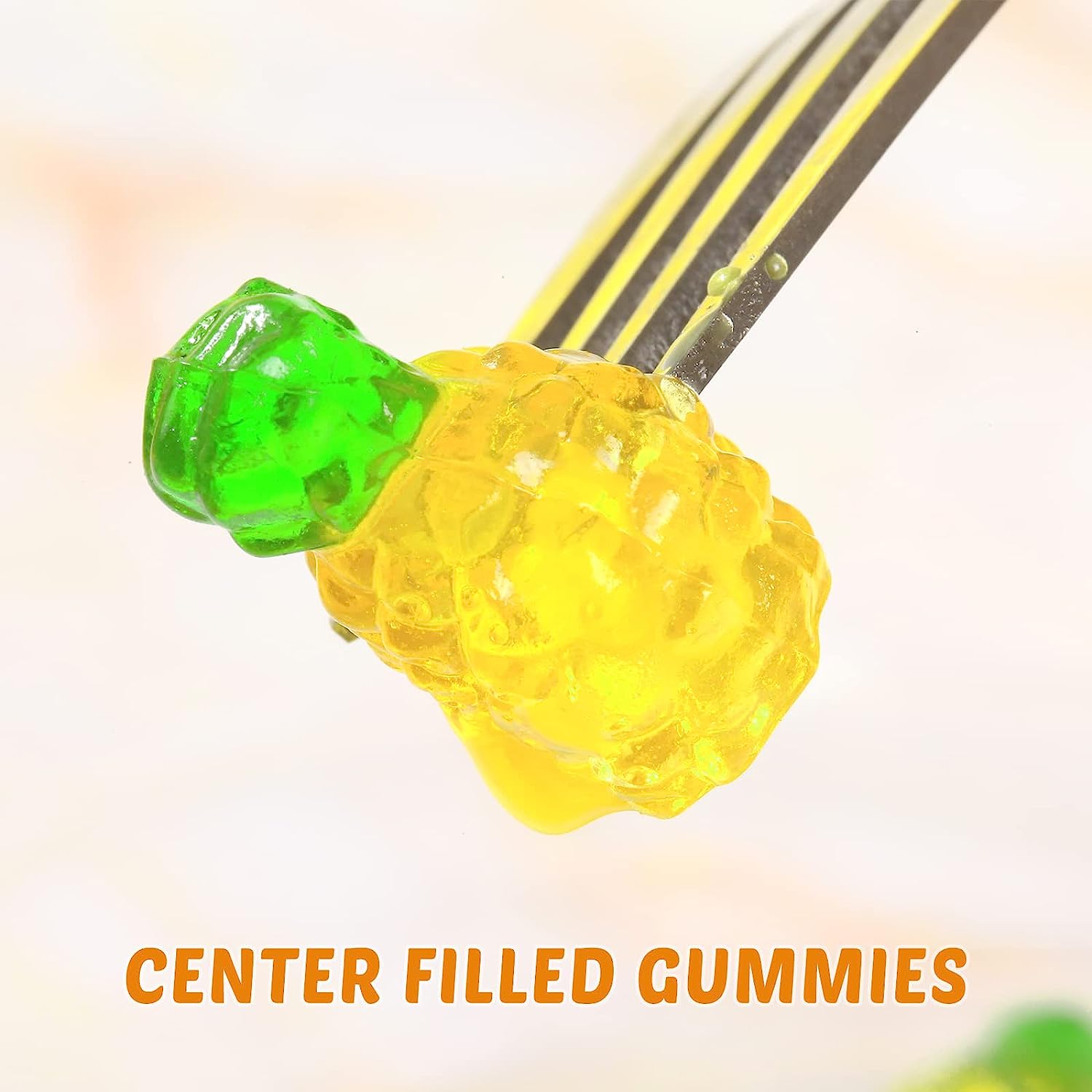 4D Fruit Gummy - Pineapple Burst Juice Filled- 65g/bag