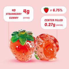 4D Fruit Gummy - Strawberry Burst Juice Filled