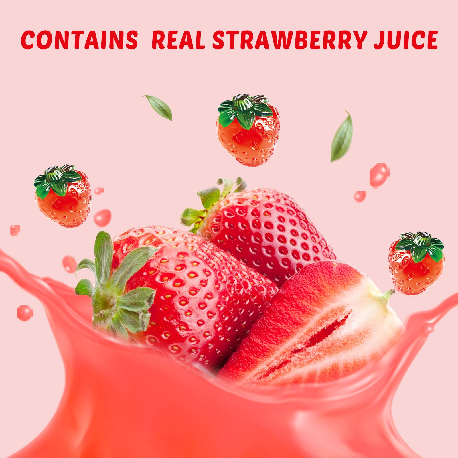 4D Fruit Gummy - Strawberry Burst Juice Filled- 85g