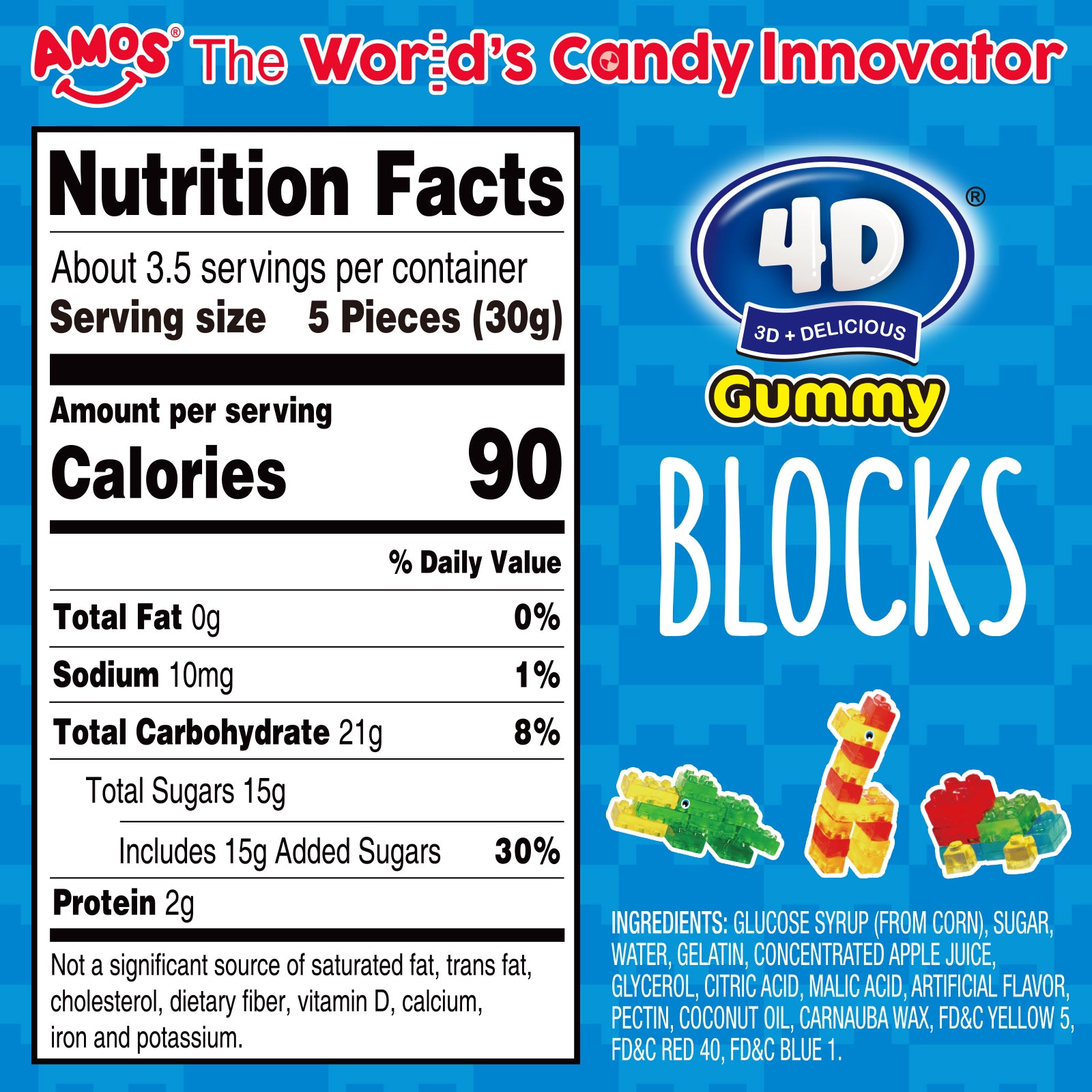 4D Block Gummy - Creative Edible Blocks for Kids 100g