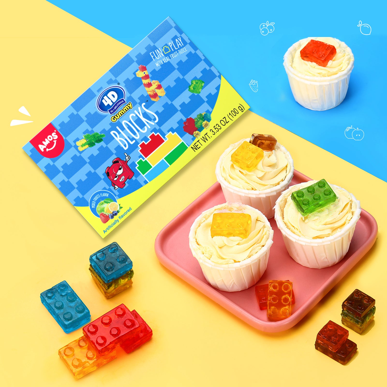 4D Block Gummy - Creative Edible Blocks for Kids 100g