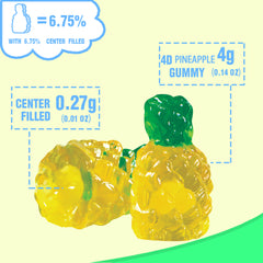 4D Fruit Gummy - Pineapple Burst Juice Filled- 65g/bag