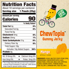 Amos Mango Gummy Jerky ChewTopia – Vegan – 8.47oz/Pack - Presale*