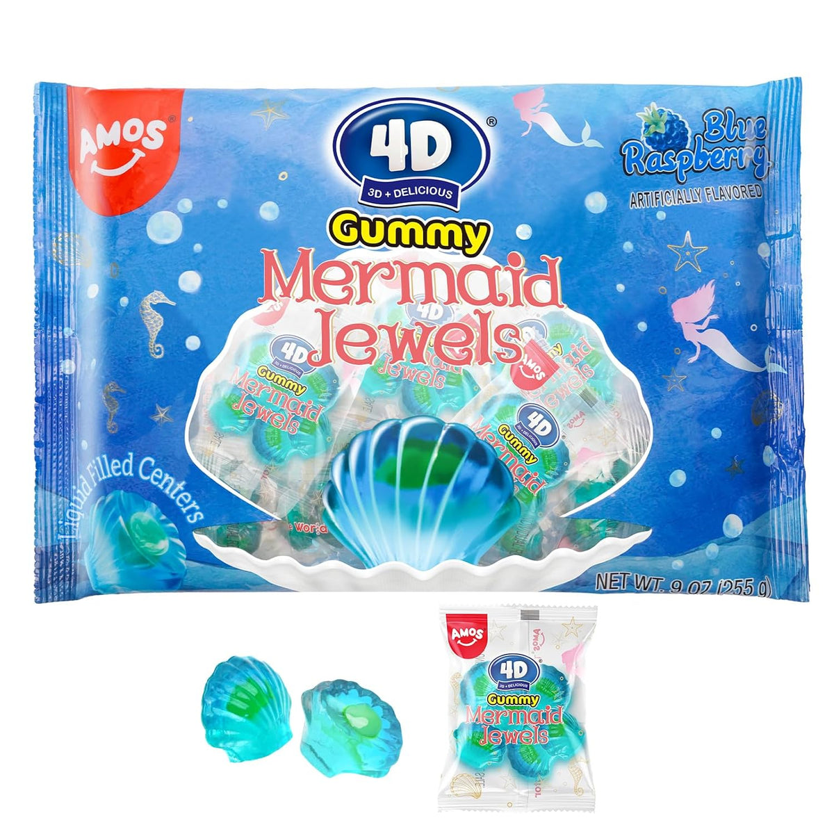 Amos 4D Mermaid Gummy Candy