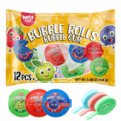 Amos Bubble Rolls Bubble Gum