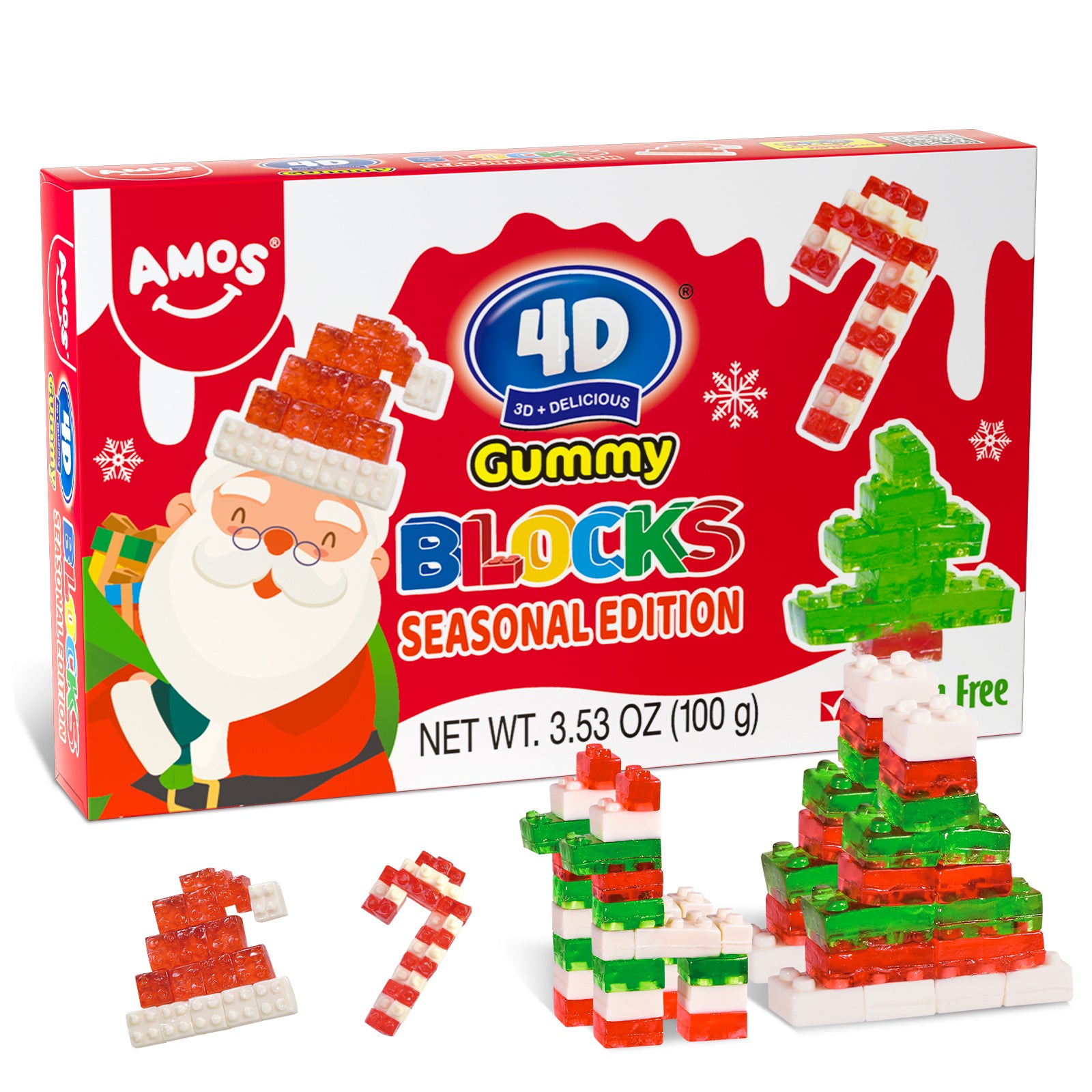 Christmas Candy - 4D Block Gummy