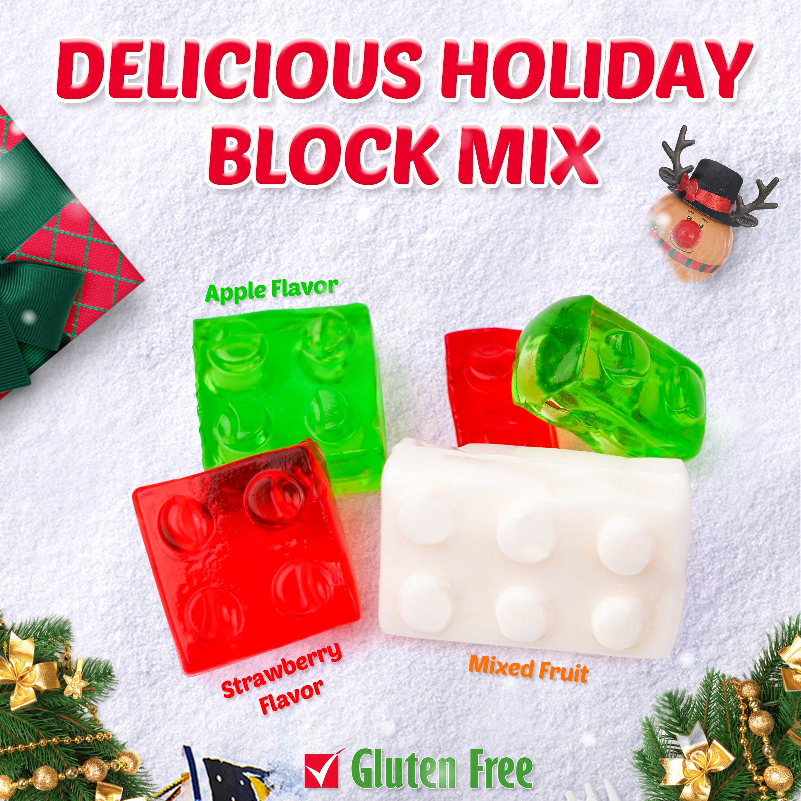 Christmas Candy - 4D Block Gummy