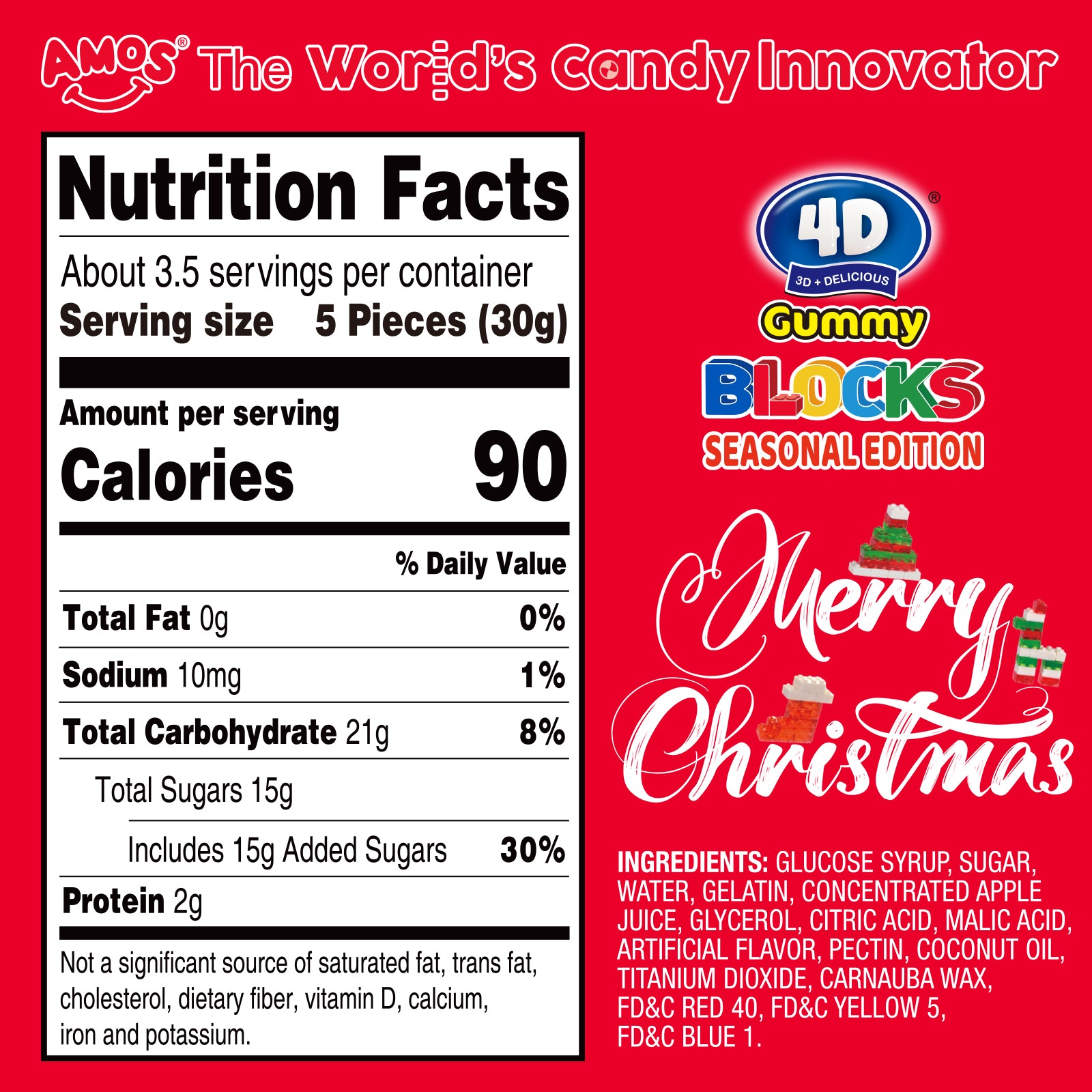 Christmas Candy - 4D Block Gummy