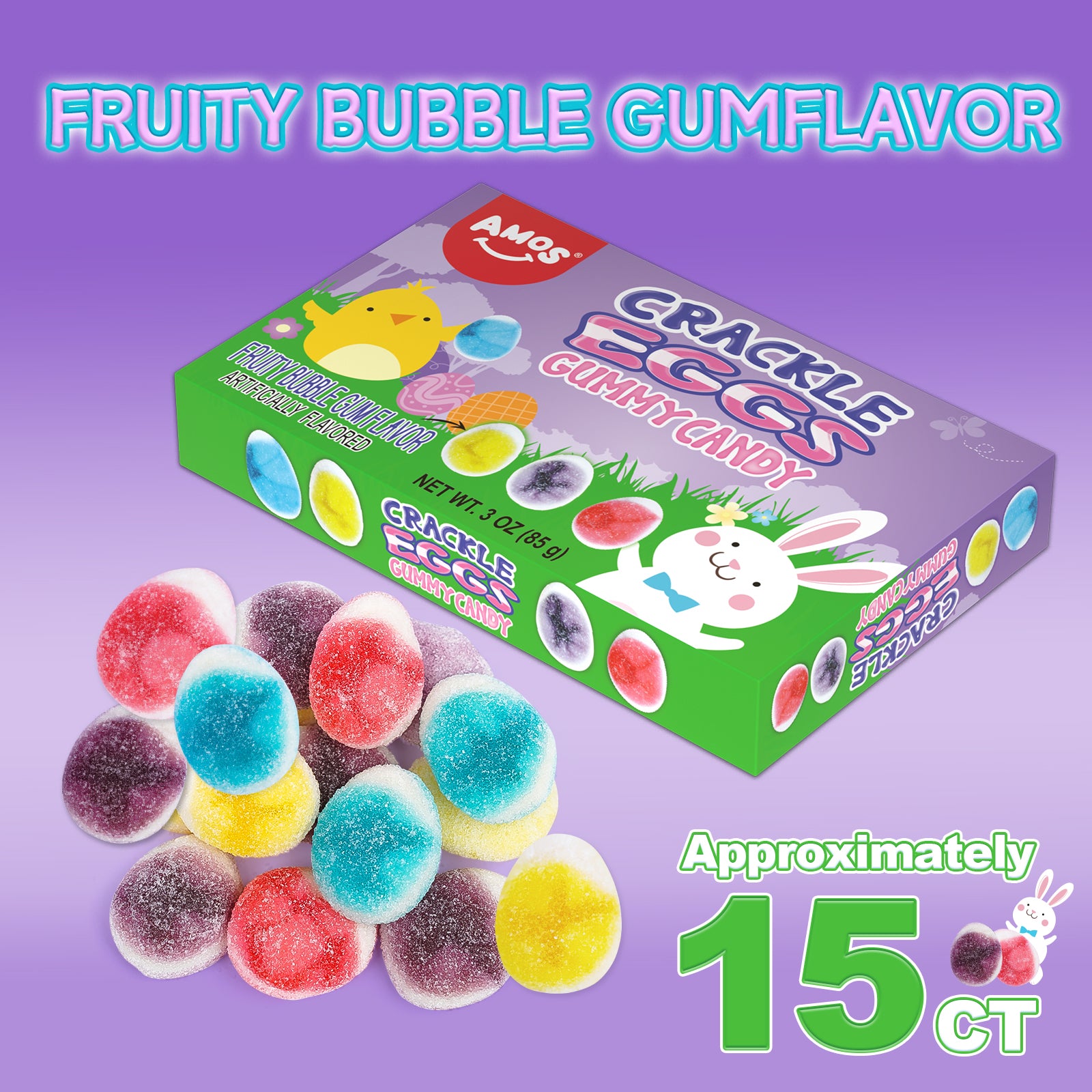 Easter Candy - 4D Crackle Eggs Gummy