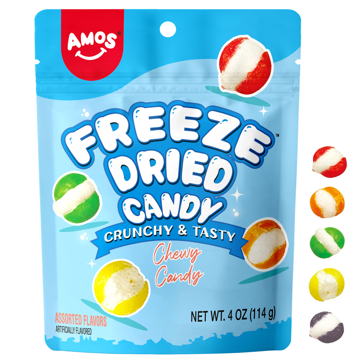 AMOS Freeze Dried Resealable 4oz/Bag