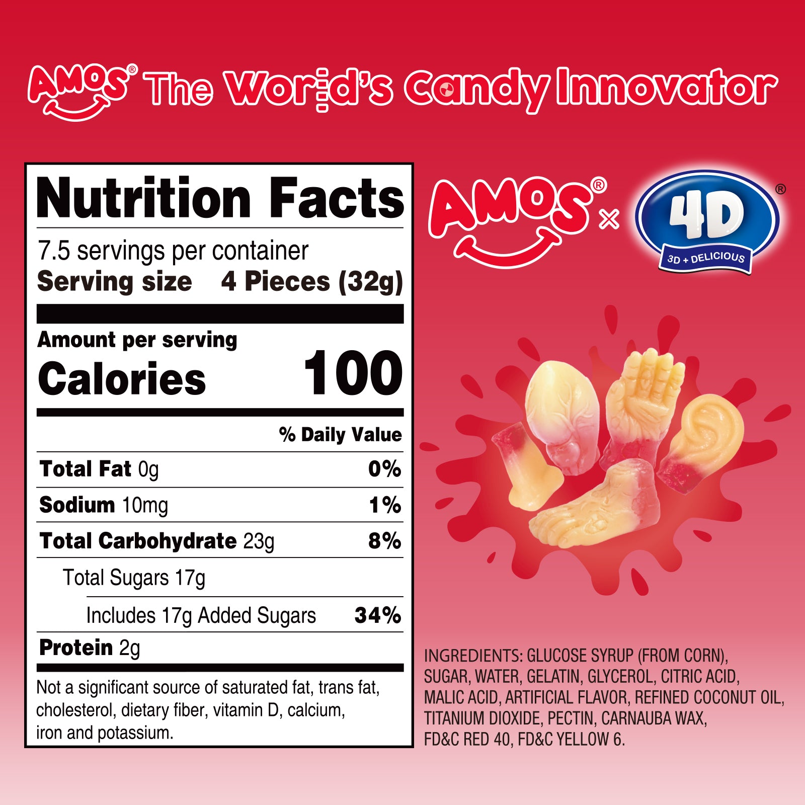 Halloween Candy - 4D Body Parts Gummy