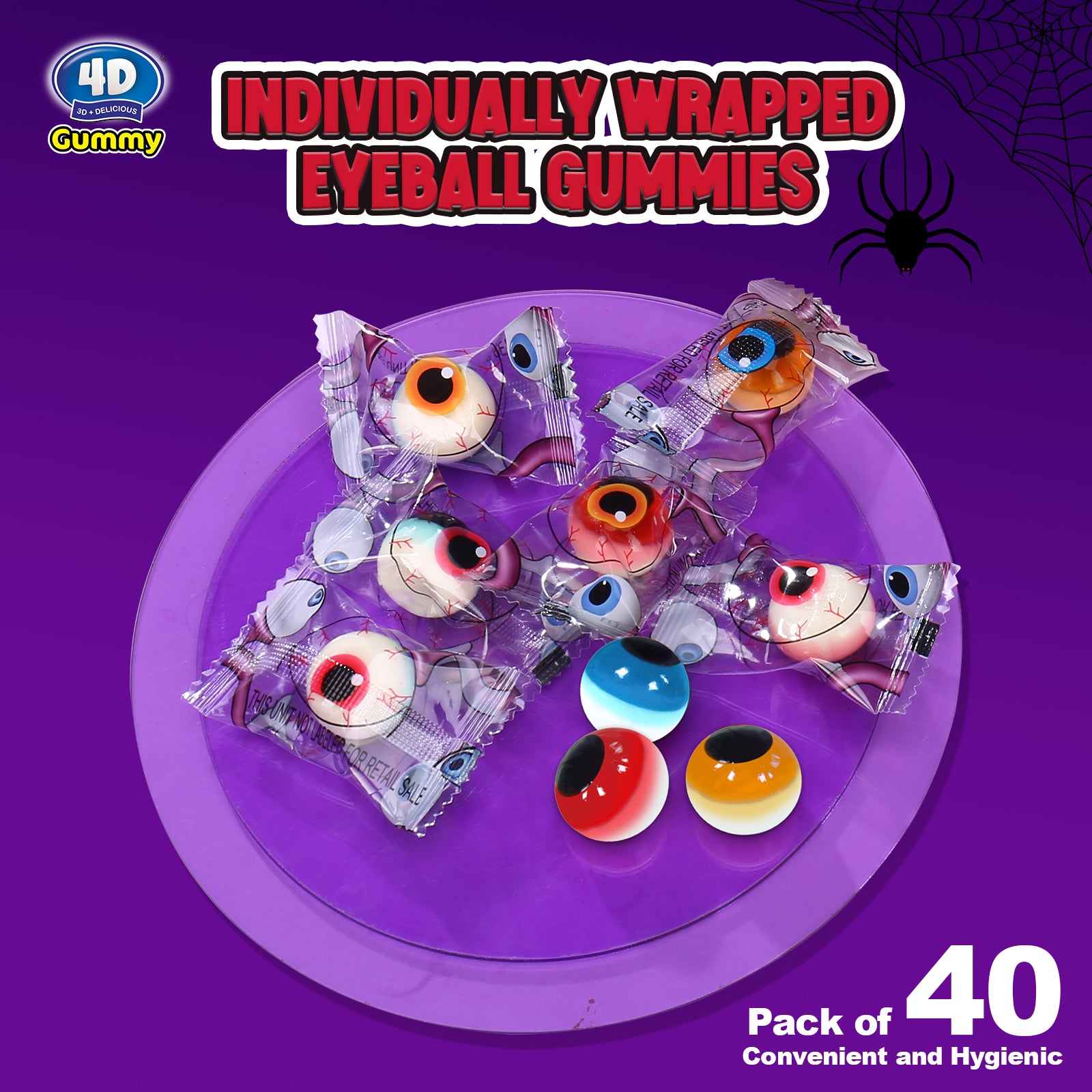 Halloween Candy - 4D Eyeballs Gummy