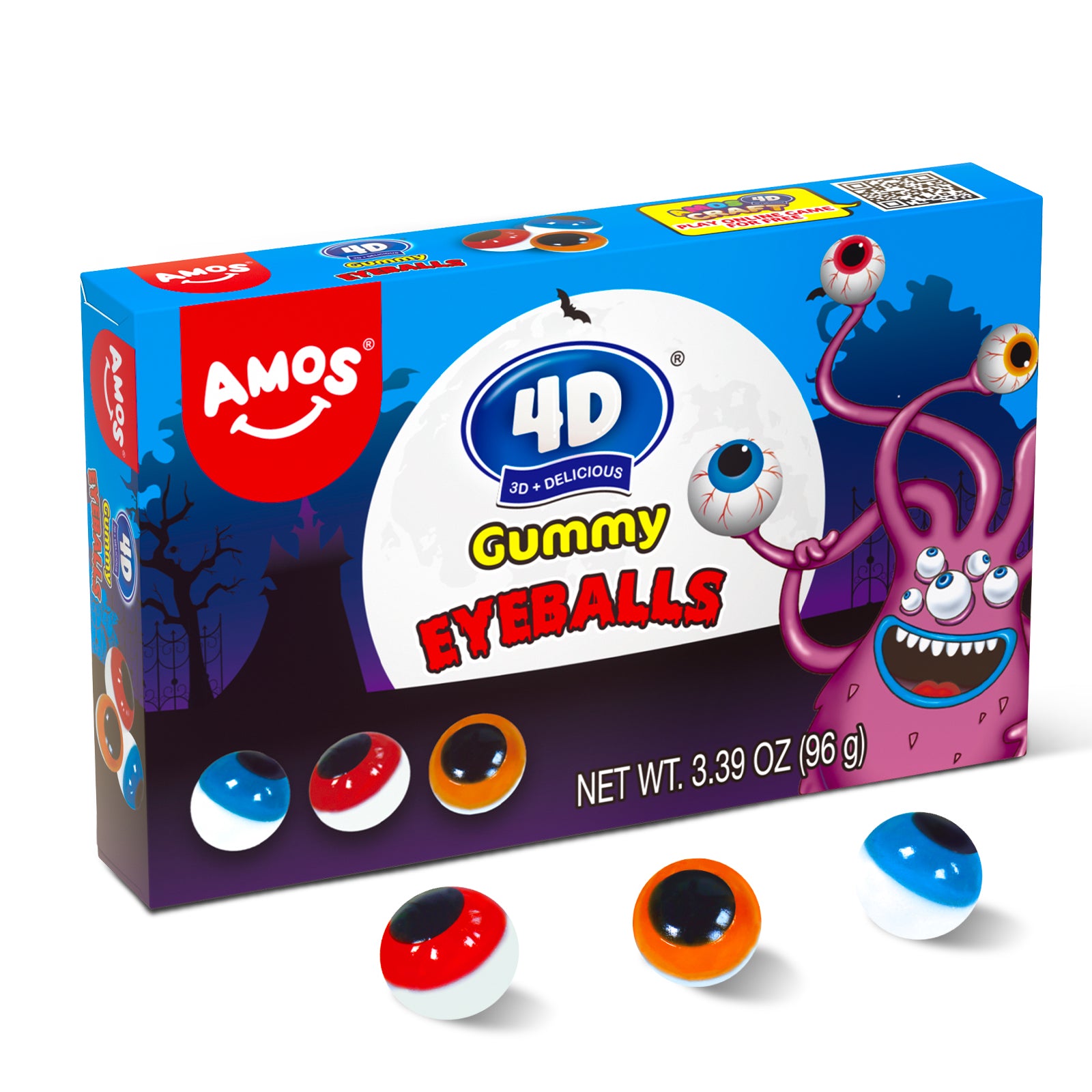 Halloween Candy - 4D Eyeballs Gummy Theater Box