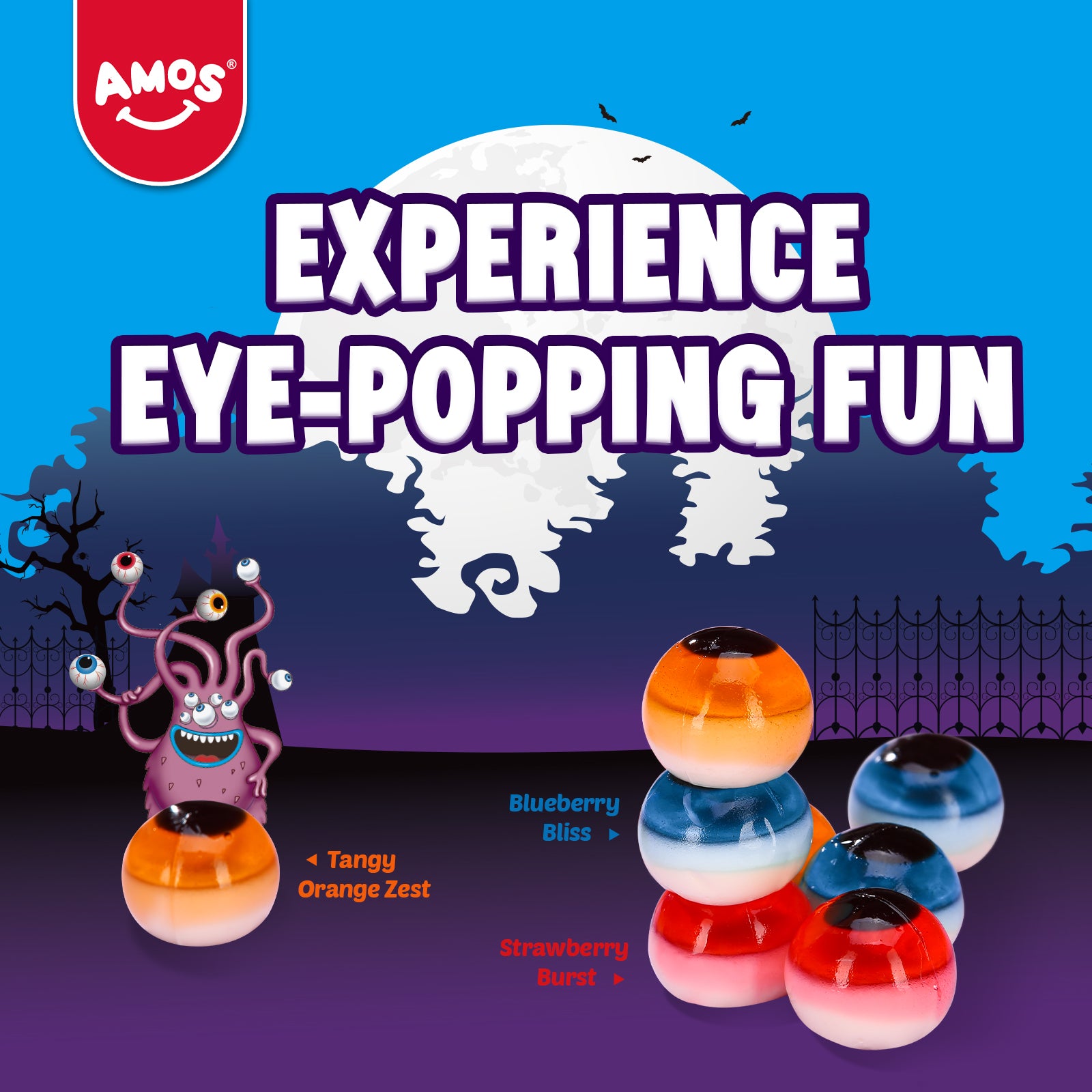 Halloween Candy - 4D Eyeballs Gummy Theater Box