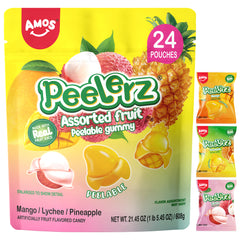 Peelerz - Peelable Gummy(New Mix Flavor - Lychee+Pineapple+Mango)- 608g