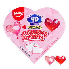 Valentine's Candy - 4D Diomond Hearts Gummy