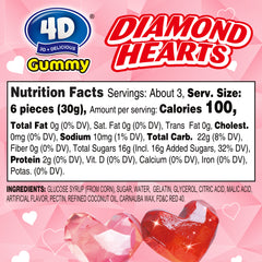 Valentine's Candy - 4D Diomond Hearts Gummy